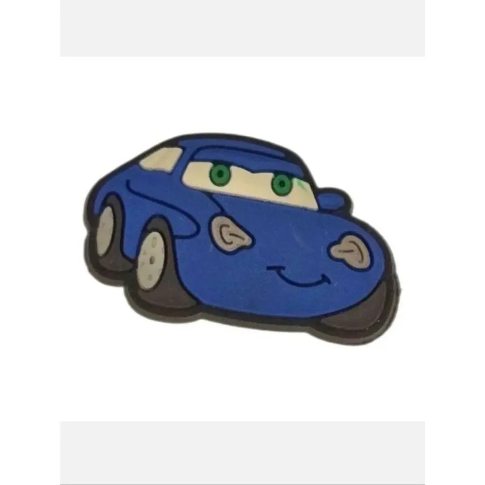 Lightning McQueen Croc Charm Cars Disney Blue Race Car Jibbitz Style Cartoon